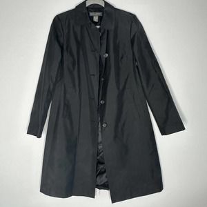 Banana Republic fitted Trench Coat size M black